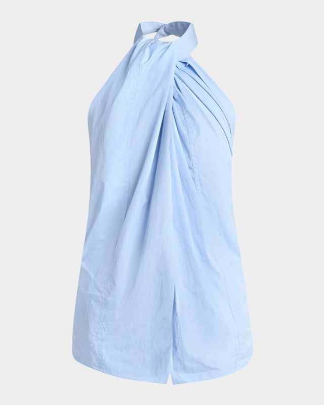 Halterneck Poplin Top